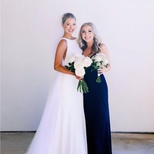 Azazie Satara in Dark Navy